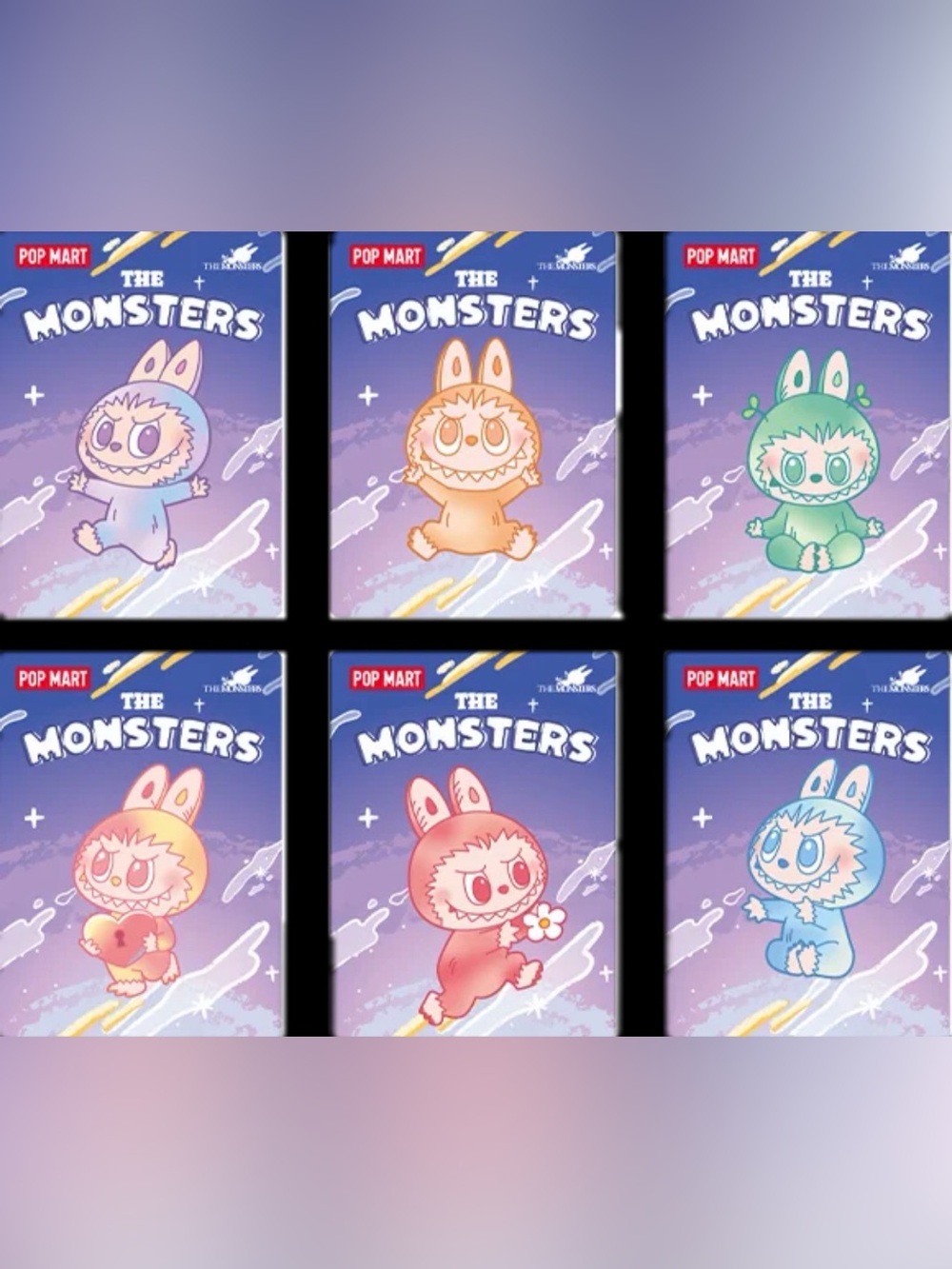 Authentic THE MONSTERS Big into Energy Series Badges (Full Set - 6 Pins)
